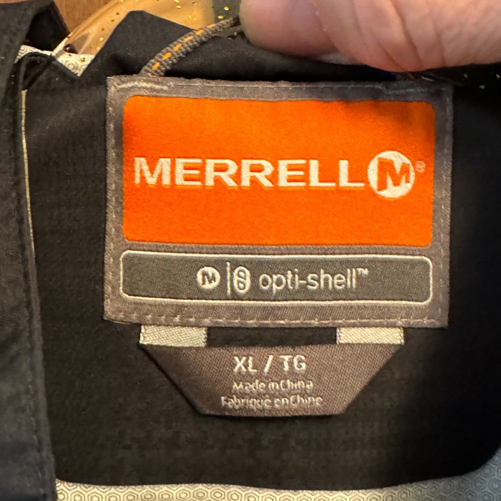 Merrell Opti-Shell Black Dress Casual Raincoat Womens XL - Picture 5 of 6